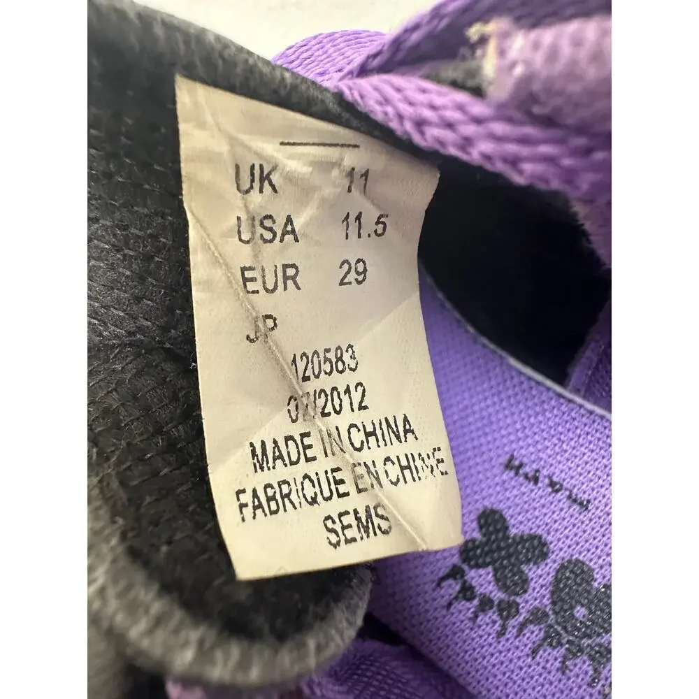 NWOT Diadora 11 Girls Purple Hearts Trax MD Jr Low Top Cleats Soccer Girly Grass